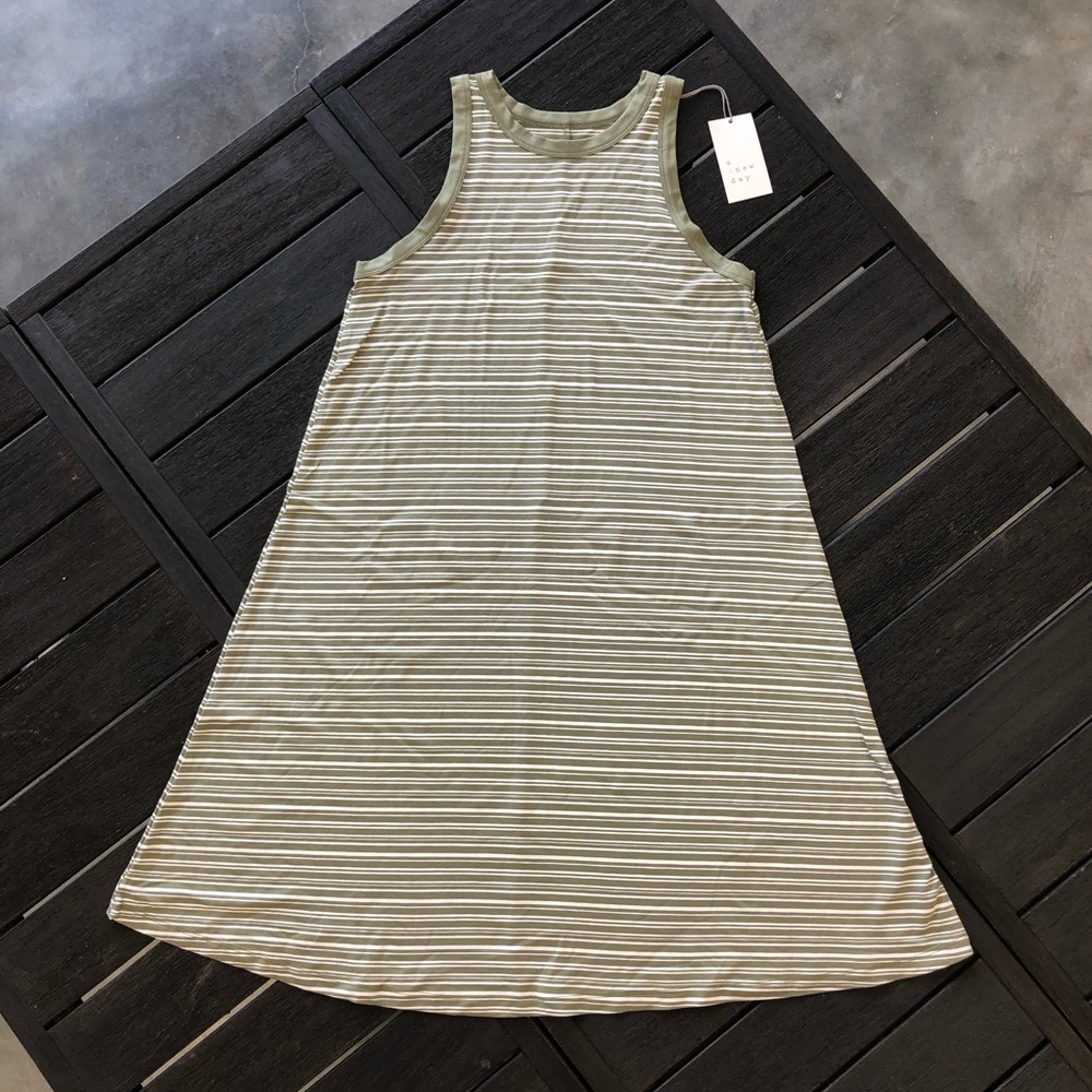 A • NEW DAY 🎯 Soft Stretch Tank Dress w/ Stripes - Picture 2 of 8